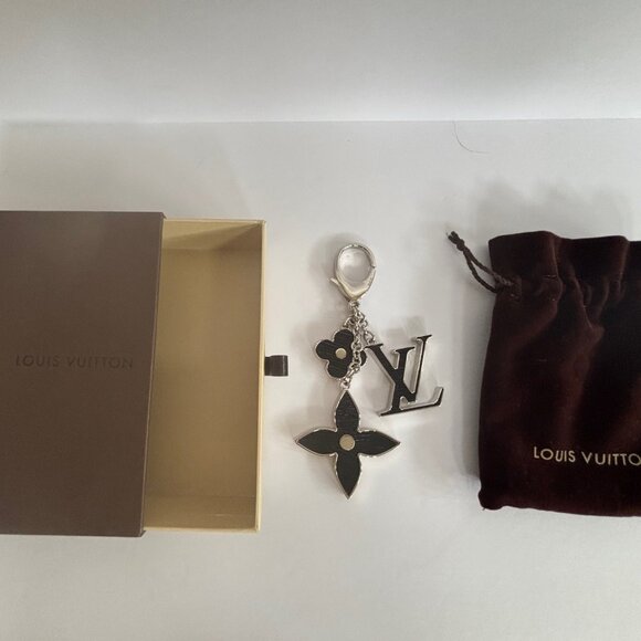 Authentic Louis Vuitton Fleur de Monogram Charm Key Ring – New in Box - Picture 3 of 6
